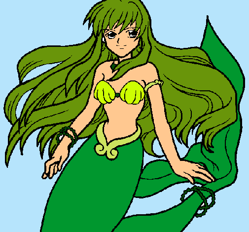 Dibujo Sirena pintado por Soucken