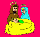 Dibujo Natividad pintado por Martita