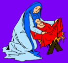 Dibujo Nacimiento del niño Jesús pintado por marialaxula