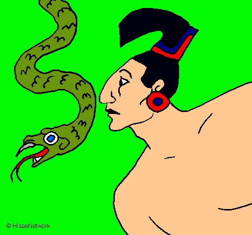 Serpiente y guerrero