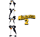 Dibujo Madagascar 2 Pingüinos pintado por guillermo