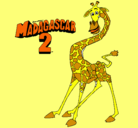 Dibujo Madagascar 2 Melman pintado por ainara