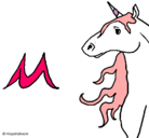 Dibujo Unicornio pintado por july