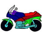 Dibujo Motocicleta pintado por mnffdcxzsa