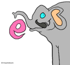 Dibujo Elefante pintado por loveeeeee