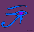Dibujo Ojo Horus pintado por aitana