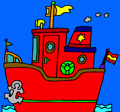 Dibujo de Barco con ancla pintado por Jgjgjgjhgjhjhhh en Dibujos