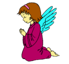 Dibujo Ángel orando pintado por gabrielfunes