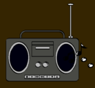 Dibujo Radio cassette 2 pintado por jorge2003