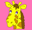 Dibujo Cara de jirafa pintado por JIRAFITA
