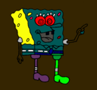 Dibujo Bob Esponja pintado por ALDAIR