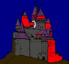 Dibujo Castillo medieval pintado por german 