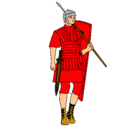 Dibujo Soldado romano pintado por hvtygc