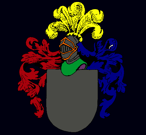 Escudo de armas y casco