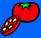 Dibujo Tomate pintado por abrahan