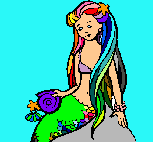 Sirena con caracola