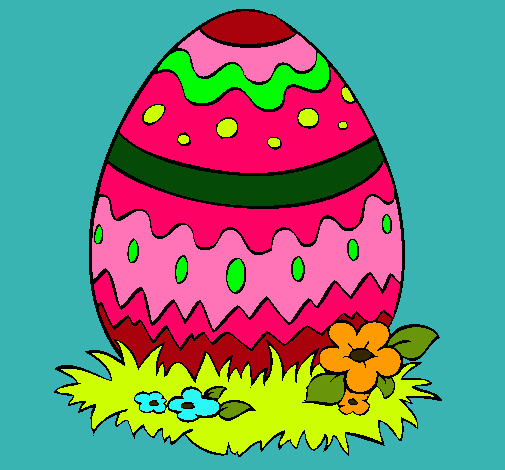 Dibujo Huevo de pascua 2 pintado por Bego