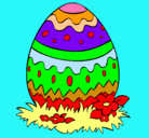 Dibujo Huevo de pascua 2 pintado por benjamin