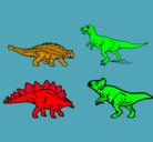 Dibujo Dinosaurios de tierra pintado por dino-berta