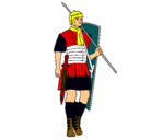 Dibujo Soldado romano pintado por CGCG