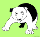 Dibujo Oso panda pintado por dayana 