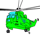 Dibujo Helicóptero al rescate pintado por osmar