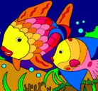Dibujo Peces pintado por peces