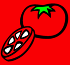 Dibujo Tomate pintado por Sherezade