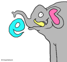 Dibujo Elefante pintado por L0LL