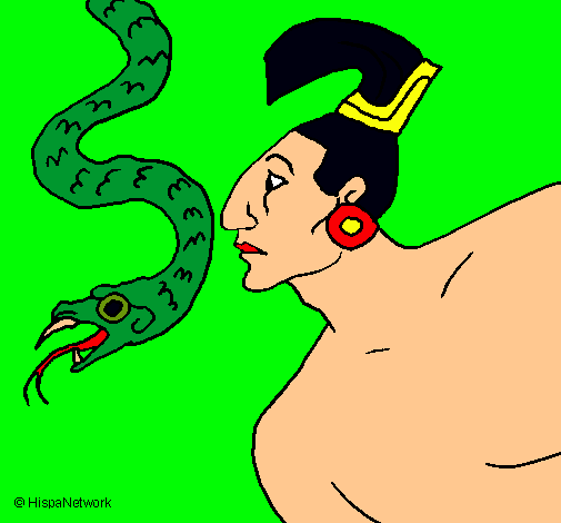 Serpiente y guerrero