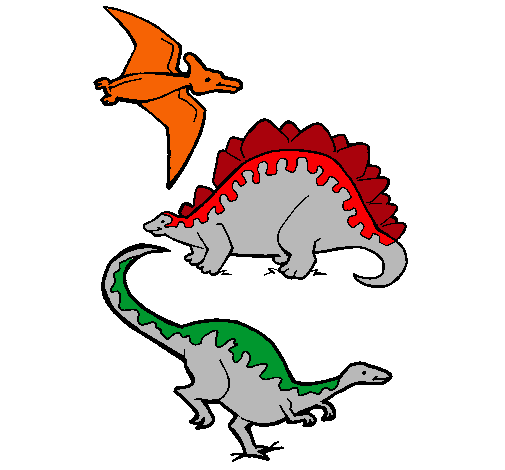 Tres clases de dinosaurios