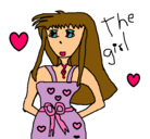 Dibujo The girl pintado por july