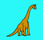 Dibujo Braquiosaurio pintado por carlamarti
