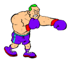 Dibujo Boxeador pintado por guardar