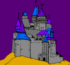 Dibujo Castillo medieval pintado por antna