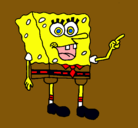 Dibujo Bob Esponja pintado por gabo