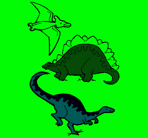 Tres clases de dinosaurios