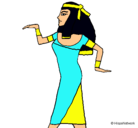 Dibujo Bailarina egipcia  pintado por estelluna