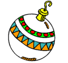 Dibujo Bola de navidad pintado por jumabe