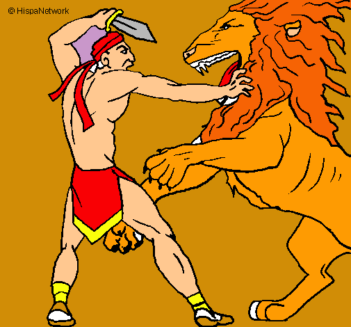 Gladiador contra león