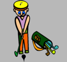 Dibujo Jugador de golf II pintado por nestor