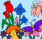 Dibujo Fauna y flora pintado por jardincitos
