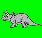 Dibujo Triceratops pintado por braython