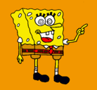 Dibujo Bob Esponja pintado por hector