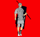Dibujo Soldado romano pintado por ISRAEL