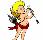 Dibujo Cupido pintado por Icaro