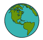 Dibujo Planeta Tierra pintado por junkal