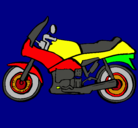 Dibujo Motocicleta pintado por santy