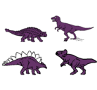 Dibujo Dinosaurios de tierra pintado por dandy