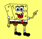 Dibujo Bob Esponja pintado por saras